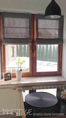 Roleta Rzymska szara w materiale Stahl.

Firma PRESTIGE - Dekoracje Idealnie Dopasowane