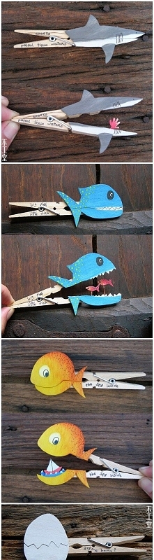 Pomysłowe zwierzaki spinaczowe