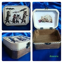 Małe pudełeczko w koteczki :)