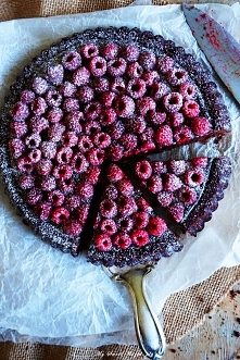 * Ciasto z Czekoladową Praliną i Malinami *