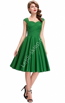 Bawełniana sukienka pin-up ...