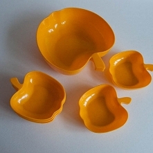 Żółte jabłka z lat 70.