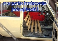 ławka z parku
