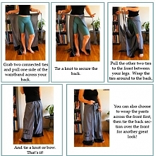 Easy Breezy Wrap Pants Tutorial « I think this will be the first piece of clothing I attempt