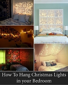How To Hang Christmas Lights in your Bedroom.