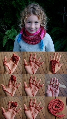 DIY :: finger knitting with children