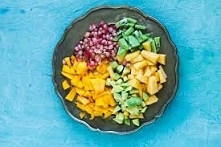 Granat, mango, awokado, kiwi i ananas :)