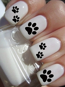 Puppy Paw Print Nail Decals...