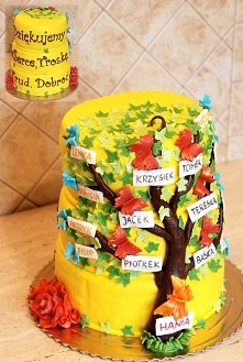 Tort urodzinowy od dzieci i wnucząt