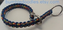 Adjustable Dog Collar Training Collar Paracord by Bumbledoodles