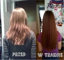 Moje włosy po roku intensywnej pielęgnacji olejami, maskami, odzywkami i odpowiednimi szamponami.