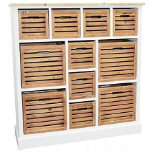 Bardzo pojemna biała komoda...