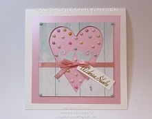 kartka ślubna - rękodzieło