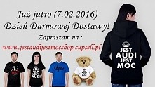 Już jutro! Zapraszam na jestaudijestmocshop.cupsell.pl 
Spraw miłośnikowi Audi na walentynki :)