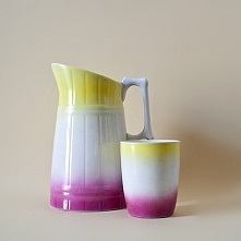 Tęczowy dzban z kubkiem z Ć...