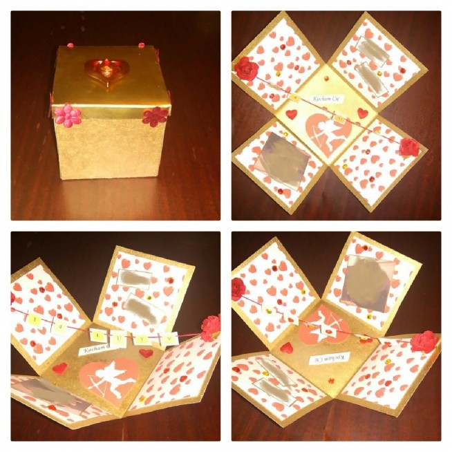 Exploding box na Walentynki