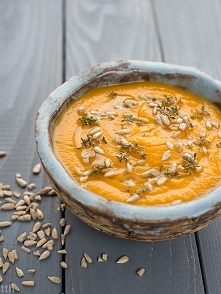 Krem marchewkowy z koprem w...