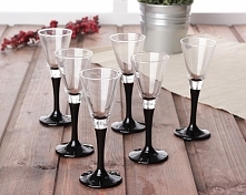 Komplet 6 kieliszków do wódki i likieru ROYAL LEERDAM ONYX