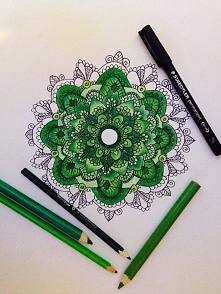 #mandala #art #green