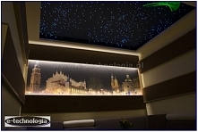 gwieździste niebo, gwiezdne niebo, oświetlenie mieszkania, projekt oświetlenie, oświetlenie mieszkania w bloku, oświetlenie mieszkania LED, e-technologia, aranżacja oświetlenie ...