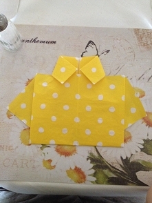 Koszula z serwetki :)