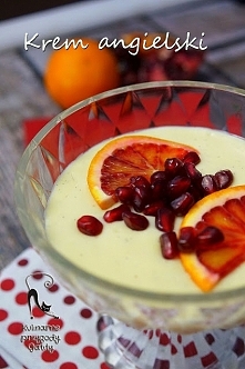 Krem angielski z granatem