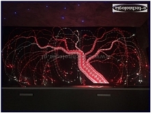 oświetlenie, oświetlenie ściany, podświetlenie ściany, zestaw światłowodowy, ściana świecąca, e-technologia, oświetlenie ścienne, podświetlenie ściany, wzory na ścianie, projekt...