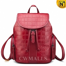 CWMALLS Womens Embossed Leather Backpacks CW206206
