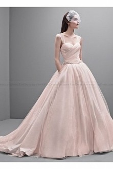 White by Vera Wang Taffeta and Tulle Wedding Dress VW351233