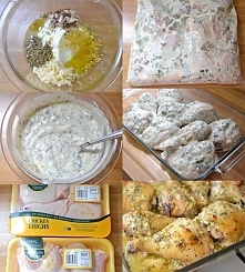 Kurczak z pyszną marynatą! świetny pomysł na obiad <3 Marynata - jogurt, czosnek, oregano, oliwa, sok z cytryny, trochę otartej skorki z cytryny, sól, pieprz i natka pietrusz...
