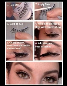 jak przykleić rzęsy