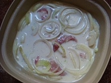 schabowe w mleku i cebuli ....