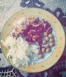 31 Dziś ryż pieczarki oliwk...