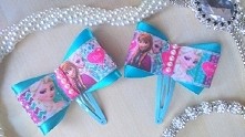 ręcznie robione spinki Kraina Lodu