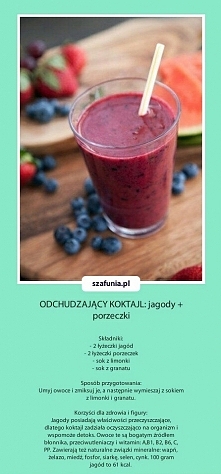 Odchudzający koktajl: jagod...