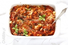 Kopytka zapiekane z chorizo...