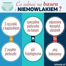 Co zabrać ze sobą idąc na basen z niemowlakiem?
Jak się przygotować do pierwszej wizyty na basenie?