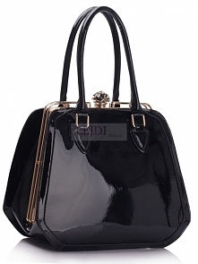 Lakierowana czarna torebka ...