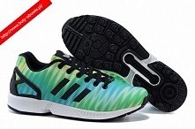 Męskie Adidas Originals ZX Flux Print Buty Fruit Zielony Czarny