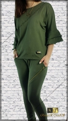 ** Kombinezon Khaki falbany **