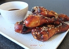 Udka z kurczaka miodowo sojowe.