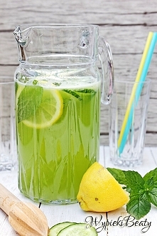Lemoniada ogórkowa z cytryną