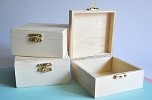 Skrzyneczka z drewna do zdo...