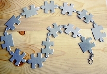 drugie życie niekompletnych puzzli , czyli puzzlowy pasek diy