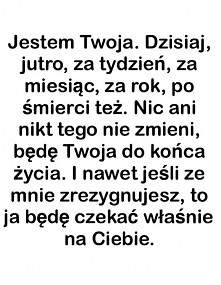 Jestem twoja <3