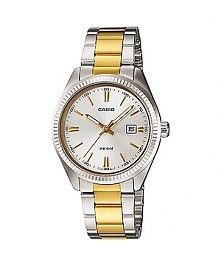 Damski zegarek złoto srebrny na bransolecie CASIO LTP-1302SG-7A 
Możliwość zakupu, link w komentarzu :)