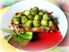 Kotlety wieprzowe z brukselką