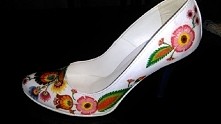 nowe buty decoupage