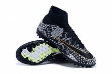nike mercurial superfly iv tf bhm black white gold football boots outlet sale