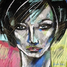 Carol - rysunek pastelami suchymi